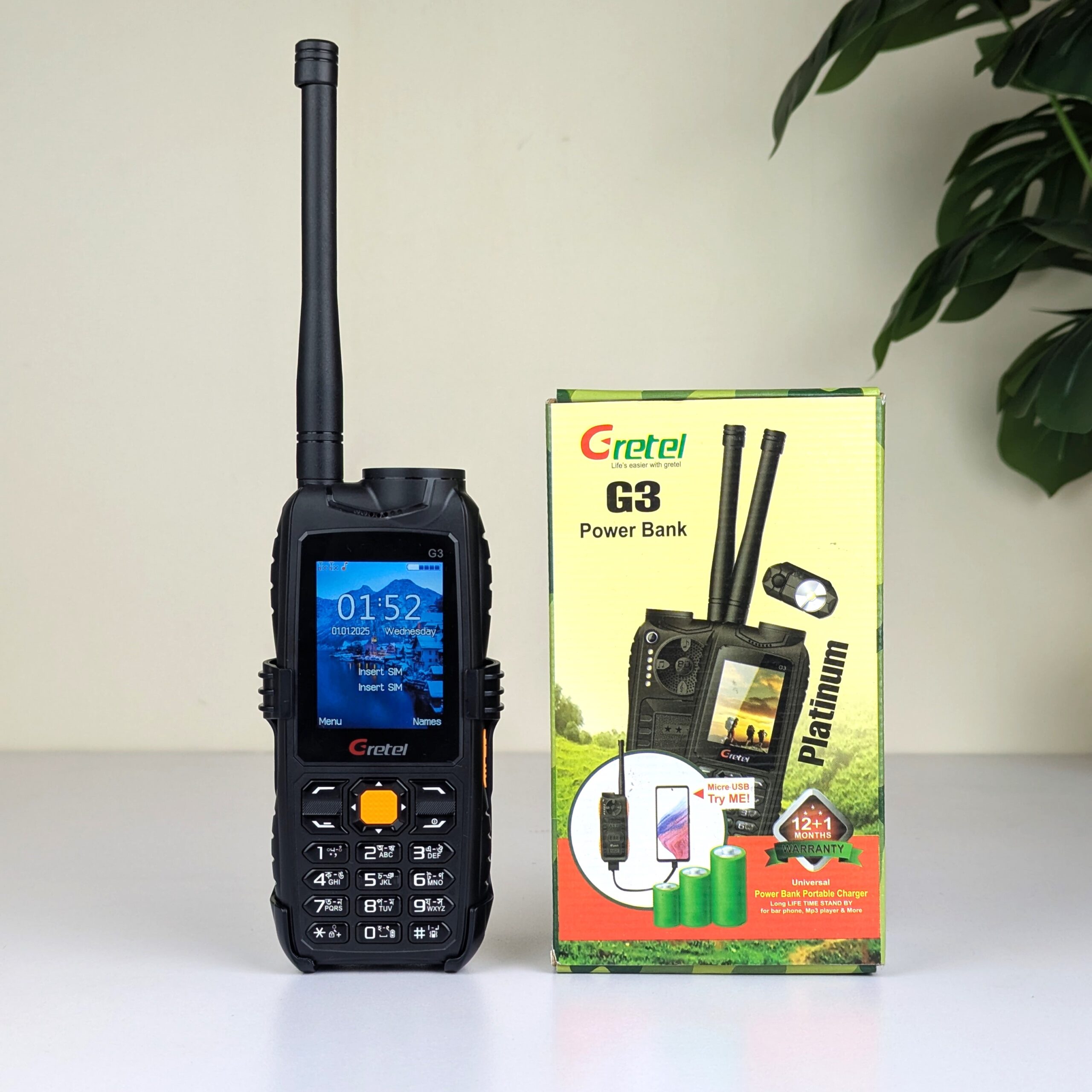 Gretel G3 Antina Power Bank Phone 9800mAh Battery | ShopTrip Gretel G3 Antina Power Bank Phone 9800mAh Battery