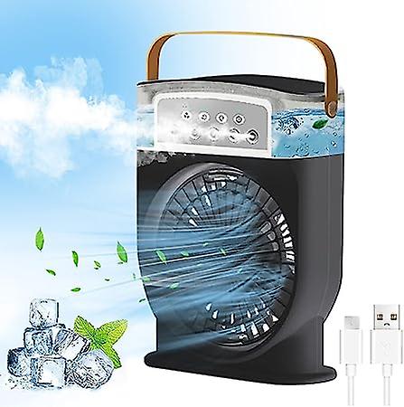 3 In 1 Air Cooling USB Fan with LED Night Light Water Fan | ShopTrip 3 In 1 Air Cooling USB Fan with LED Night Light Water Fan - Image 2