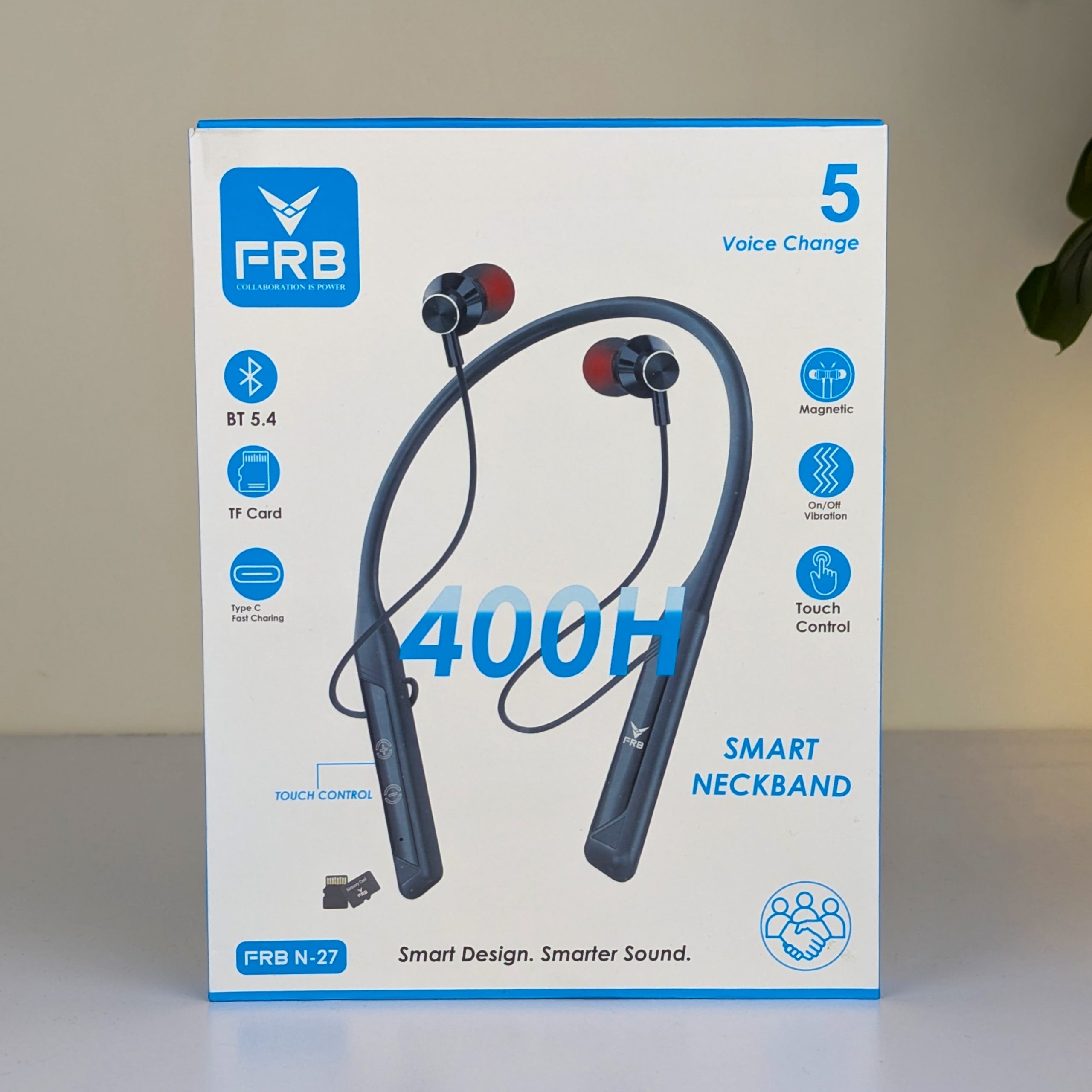 FRB-N27 Wireless Neckband – 400H Standby | ShopTrip FRB-N27 Wireless Neckband – 400H Standby - Image 3