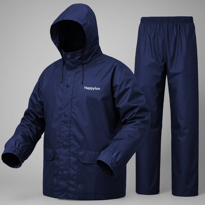 Happylon 100% Waterproof Rain Coat with Pant – High Quality Full Body Rain Suit | ShopTrip Happylon 100% Waterproof Rain Coat with Pant – High Quality Full Body Rain Suit