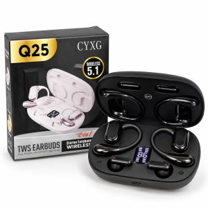 Home | ShopTrip Q25 2-in-1 Couple TWS Wireless Earbuds with Soft Ear Hooks & LED Digital Display