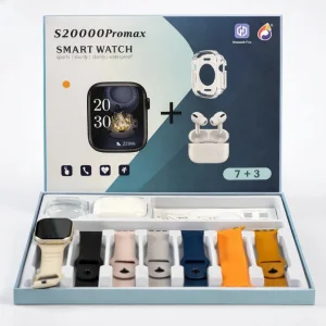 S2000 Pro Max Smart Watch 10-in-1 Combo Pack