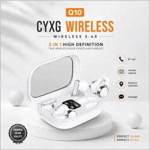 Q10 HiFi Stereo Sports Noise Reduction Earbuds (2 Pairs) | Deep Bass, HD Sound & Comfortable Fit